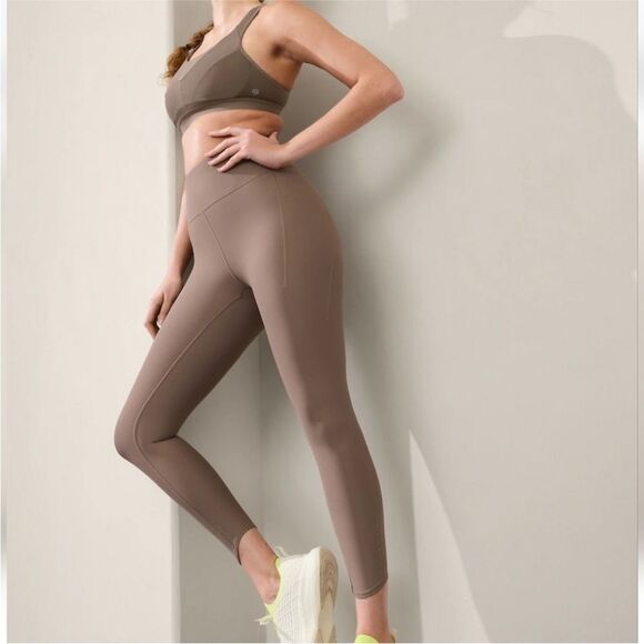 Athleta pacesetter tan 7/8 tight leggings medium m - Picture 1 of 8